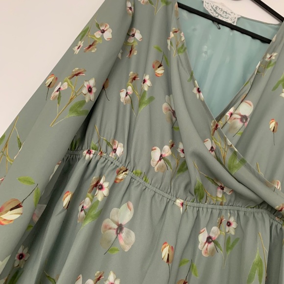 Pink martini Green Floral Romper - Picture 3 of 3